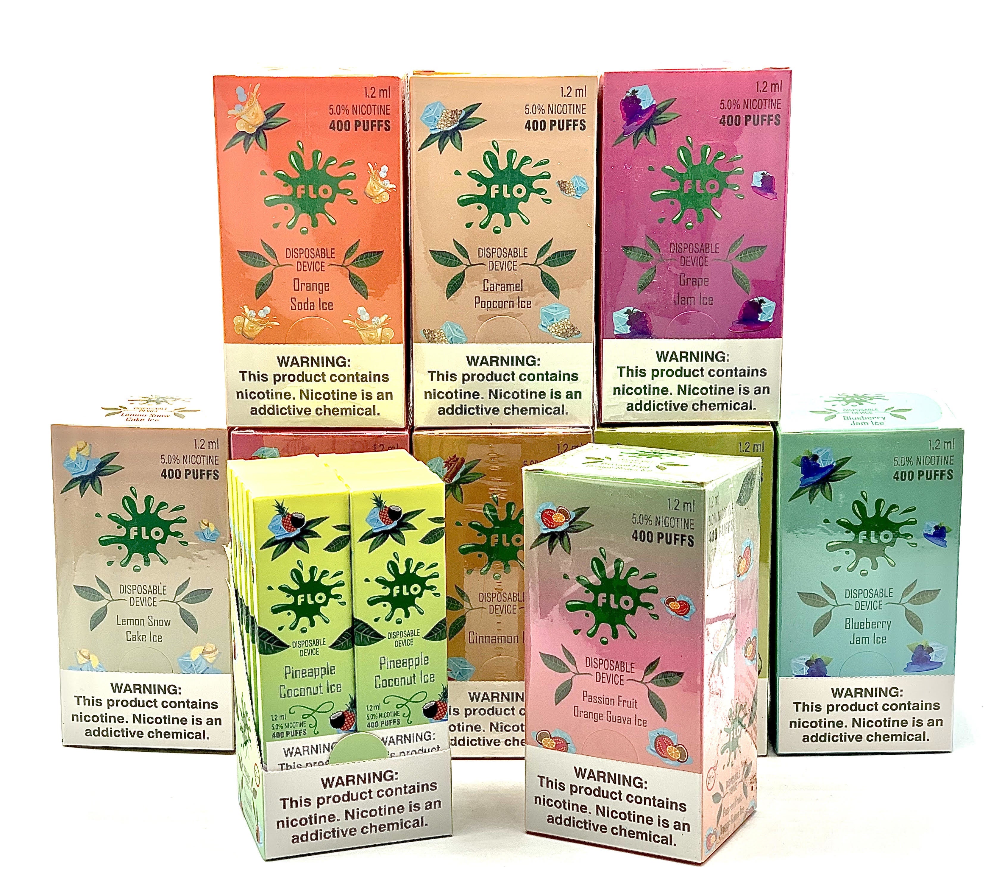 FLO Bar 5% 1.2ml Disposable Device 10ct Display