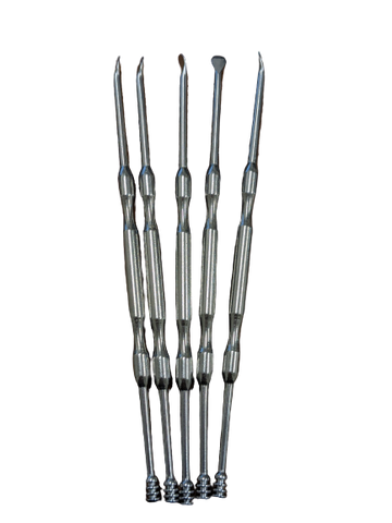 4.5" Single Scoop Titanium Dabber with Concave Grip - 5pk (MSRP: $4.99ea)