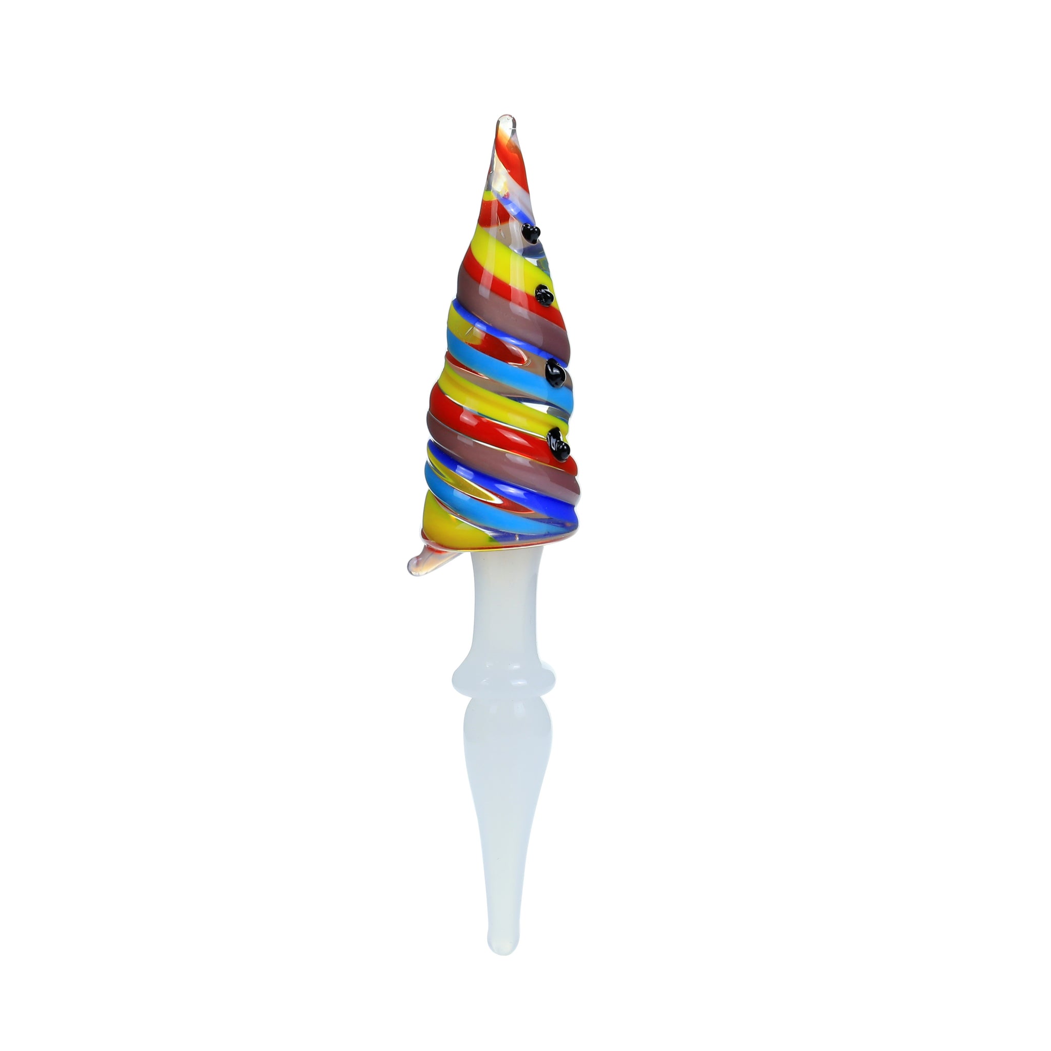 4.5" Rainbow Cone Glass Dabber