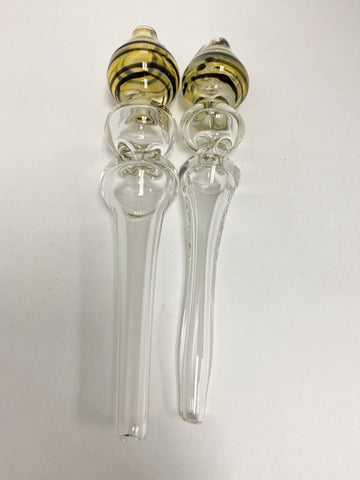 7" Amber Deluxe Dabbing Straw