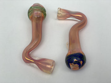 3" Gold Fumed Sherlock Chillum - Skokie Cash & Carry