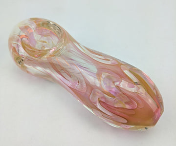 4" Gold Fumed Swirl Pipe - Skokie Cash & Carry