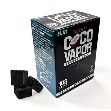 CocoVapor 1kg Flats 108ct Coconut Charcoal (MSRP: $9.99)