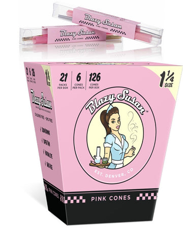 Blazy Susan Pink Cones- 21ct Display