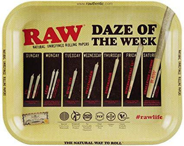 RAW Daze of the Week Large Rolling Tray
