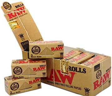 RAW King Size 3 Meter Rolls - 12ct