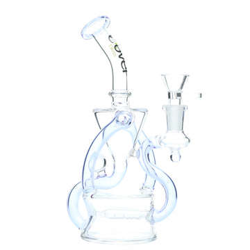 9" CLOVER Colored Cone Recycler Water Pipe (WPE-115)