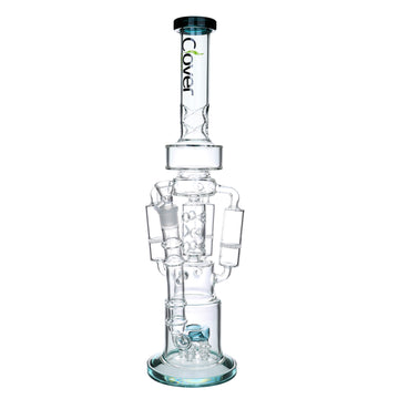 21" CLOVER Outside Triple Chamber Perc Recycler Water Pipe (WPA-249)
