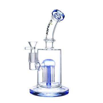 9" CLOVER Colored Bent Neck Large Tree Perc Water Pipe (WPD-231)