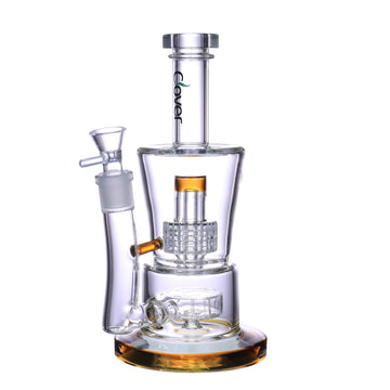 9" CLOVER Bottom Cake Perc & Top Matrix Perc Water Pipe (WPE-467)
