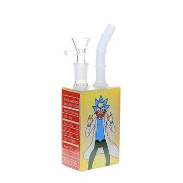 6" Printed Juice Box Water Pipe