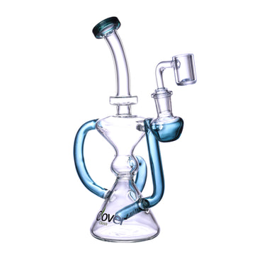 9" CLOVER Colored Recycler Water Pipe (WPE-478)