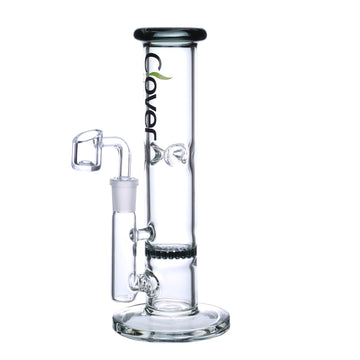 9" CLOVER Straight Shooter Honeycomb Perc Water Pipe (WPE-479)