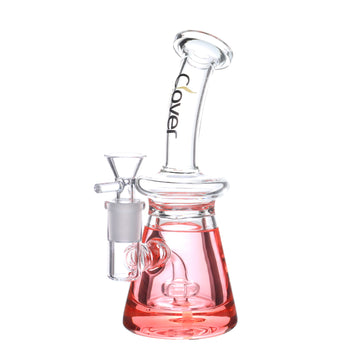 7" CLOVER Glycerin Filled Conical Water Pipe (WPE-417)