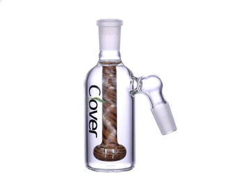 4.75" 14MM Male 45° Swirl Colored Cake Perc Ash Catcher (WPG-38)