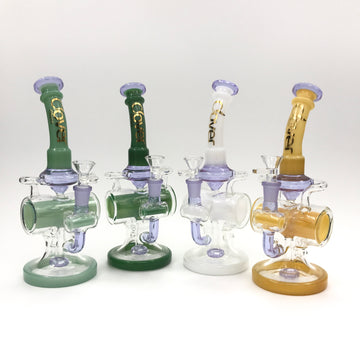 WPD-118 - 10" CLOVER Bent Neck Recycler Hole Water Pipe