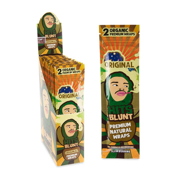 Hits Blunt Organic Premium 2pk Wraps - 25ct Display