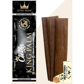 King Palm Leaf Wraps with Tips - 2pk - 15ct Display