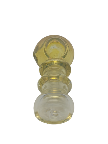 4.5" Silver Fumed 2 Ring Hand Pipe