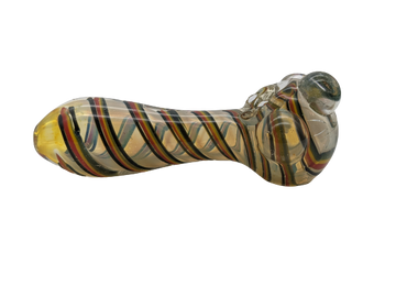 4" Marble Rasta Swirl Hand Pipe