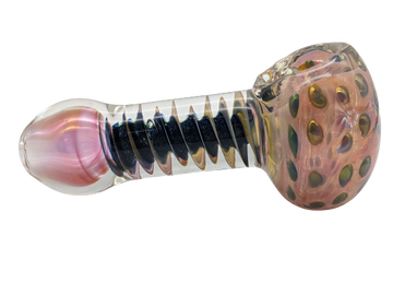 4" Inside Twist Dichro Fumed Hand Pipe