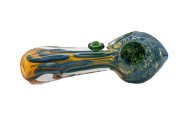 5" Slime Lines with Buttons Hand Pipe