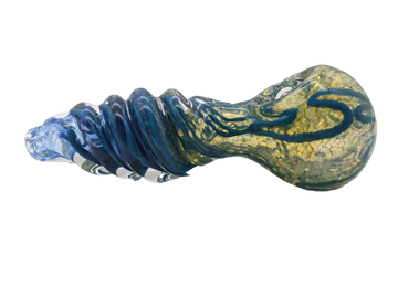 5" Twisted Body Frit Lines Hand Pipe