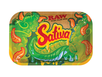 RAW Small Metal Rolling Tray - Strains