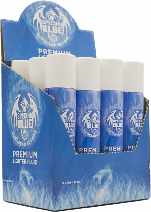 Special Blue Butane 90ml Lighter Fluid - 12ct