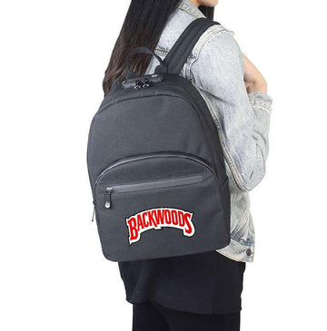 Printed Full Smell Proof Bag with Lock Back Pack