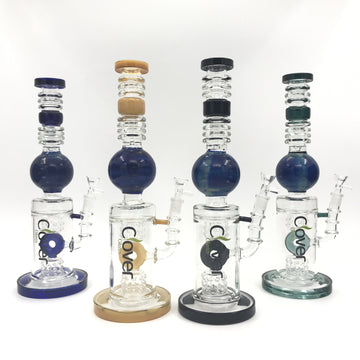 16" CLOVER Donut Swiss Perc Water Pipe (WPA-95)