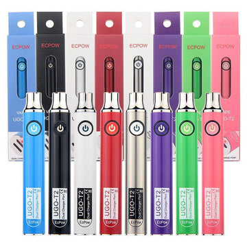 ECPOW 510 Thread Pen Battery Dual Charging Port 650mAH UGO-T2