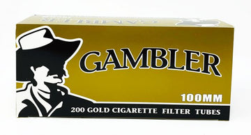 Gambler Gold 100mm Filter Cigaretts Tubes - 5pk