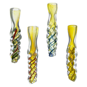 2.5" Clear Twist Chillums - 8pk