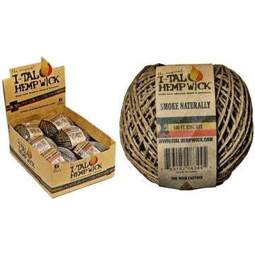 I-TAL Hemp Wick 100ft - 6ct