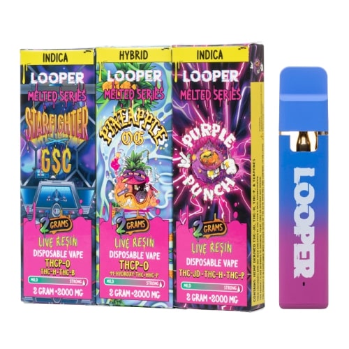 Looper 2g Live Resin Disposable - Melted Series - 5ct Display Looper 2g Live Resin Disposable - Melted Series - 5ct Display