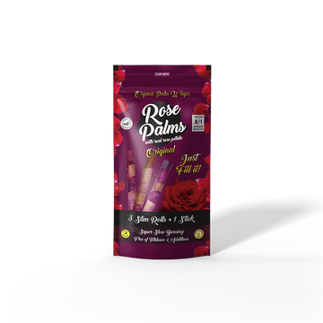 Rose Palm Slim Rose Petal Blunt Wraps 3pk - 20ct Display
