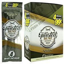 Twisted Hemp Organic Wrap 4/99c - 15ct Display