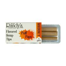 Randy's Puff Pops 3pk - Flavored Hemp Tips - 30ct Display