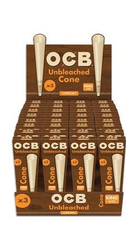 OCB - Virgin Pre-Roll Cones - 32ct Display (MSRP: $2.00)