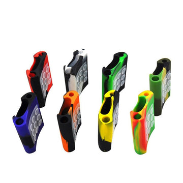 Silicone Water Pipe Lighter and Dab Tool Holder Chuck (MSRP: $9.99)