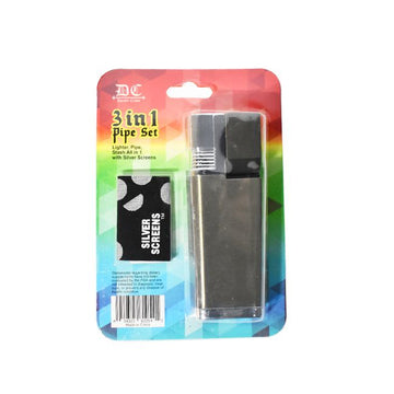 3.5" 3-in-1 Pipe Lighter Combo - 12ct Display (MSPR: $9.99)
