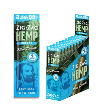 Zig Zag Hemp Wraps 2pk - 25ct Display (MSRP: $1.49ea)