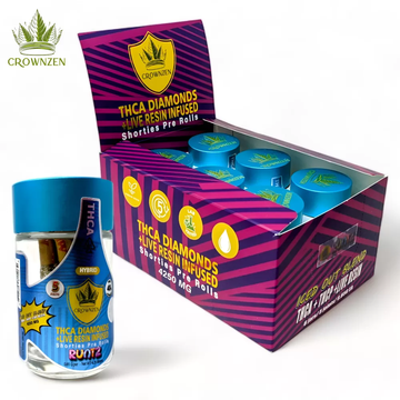 Crownzen THCA+THCP Diamond Shorties 0.85g 5pk - 6ct Display