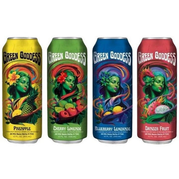 Green Goddess Infused Sparkling Nano D9 20mg 12oz Drink - 4pk