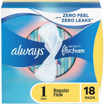 Always Infinity Flex Foam 18ct Pads