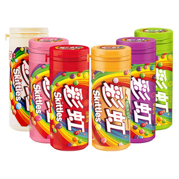 Skittles 30g Colorful Mixed Fruity Candy Tubes - 12ct Box