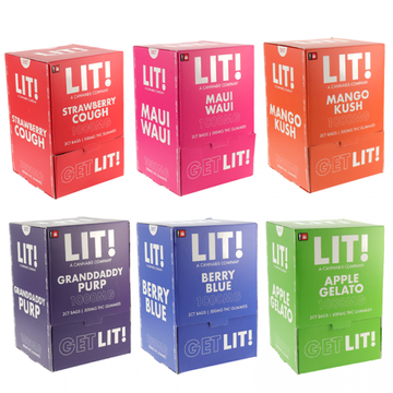 LIT! THC 1000mg Gummies 2pk - 25ct Display