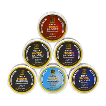 Crownzen THCA 2G Frozen Badder Live Rosin Dab Jar