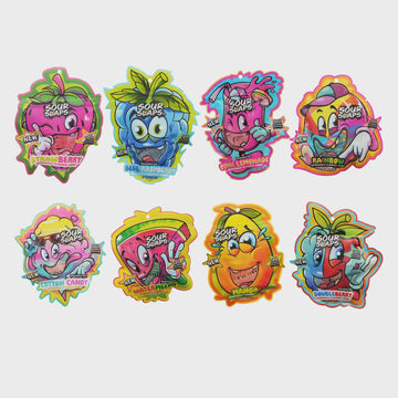 SOUR SLAP Vegan Sour Gummies 3.4oz Bag